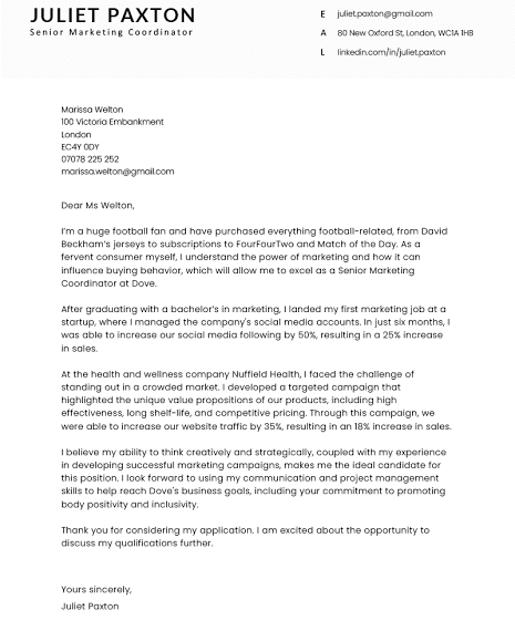 Winning Cover Letter Examples for Your Next Career Opportunity