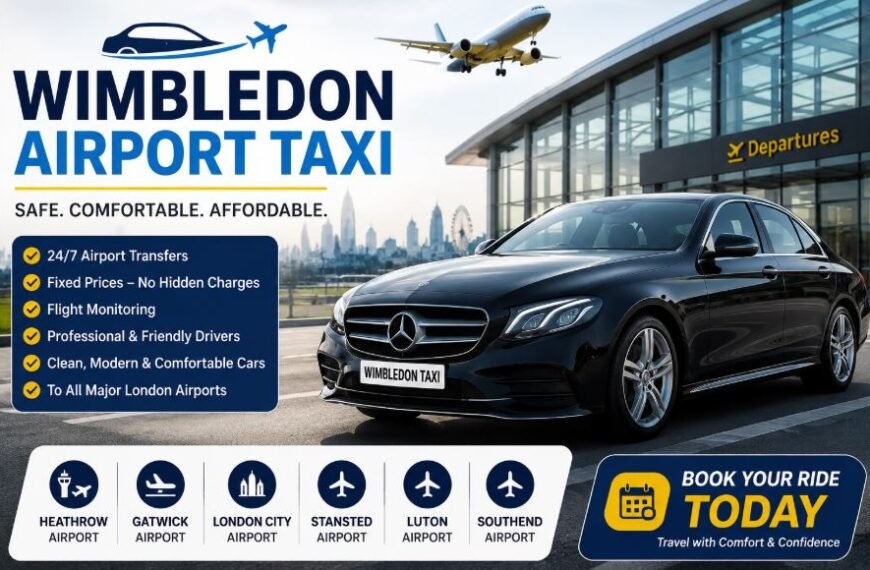 Wimbledon Airport Taxi – Safe, Comfortable, and Affordable Airport Transfers